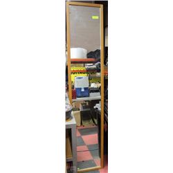 TALL HALLWAY MIRROR WITH WOODEN FRAME