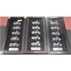 COLLECTORS EDITION HARLEY DAVIDSON 25 YEAR FRAMED