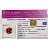 Image 1 : TRP14 BLOOD RED CUBIC ZIRCONIA 8.25CT WITH COA