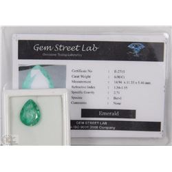 TRP22 EMERALD 6.00CT WITH COA