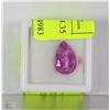 Image 1 : TRP53 NATURAL RED CHRYSTAL 4.35 CT PEAR CUT
