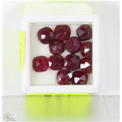 TRP56 NATURAL RED RUBY 14.50CT CUSHION CUT 12