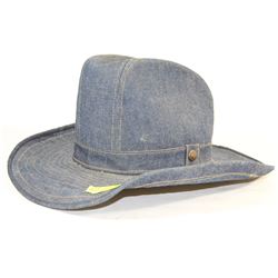 LEVI STRAUSS & CO DENIM COWBOY HAT SIZE 7 1/4
