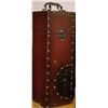Image 1 : LEATHER AND METAL WINE BOX 14" TALL