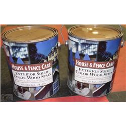LOT OF 2 HOUSE AND FENCE EXTERIOR STAIN