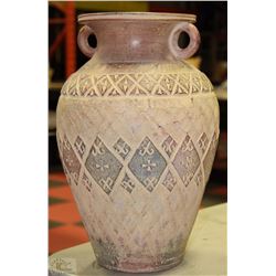 SHOWHOME CERAMIC MEXICAN STYLE URN/VASE 15" TALL