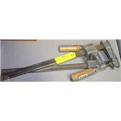 SET OF 2 - 12" F BAR CLAMPS