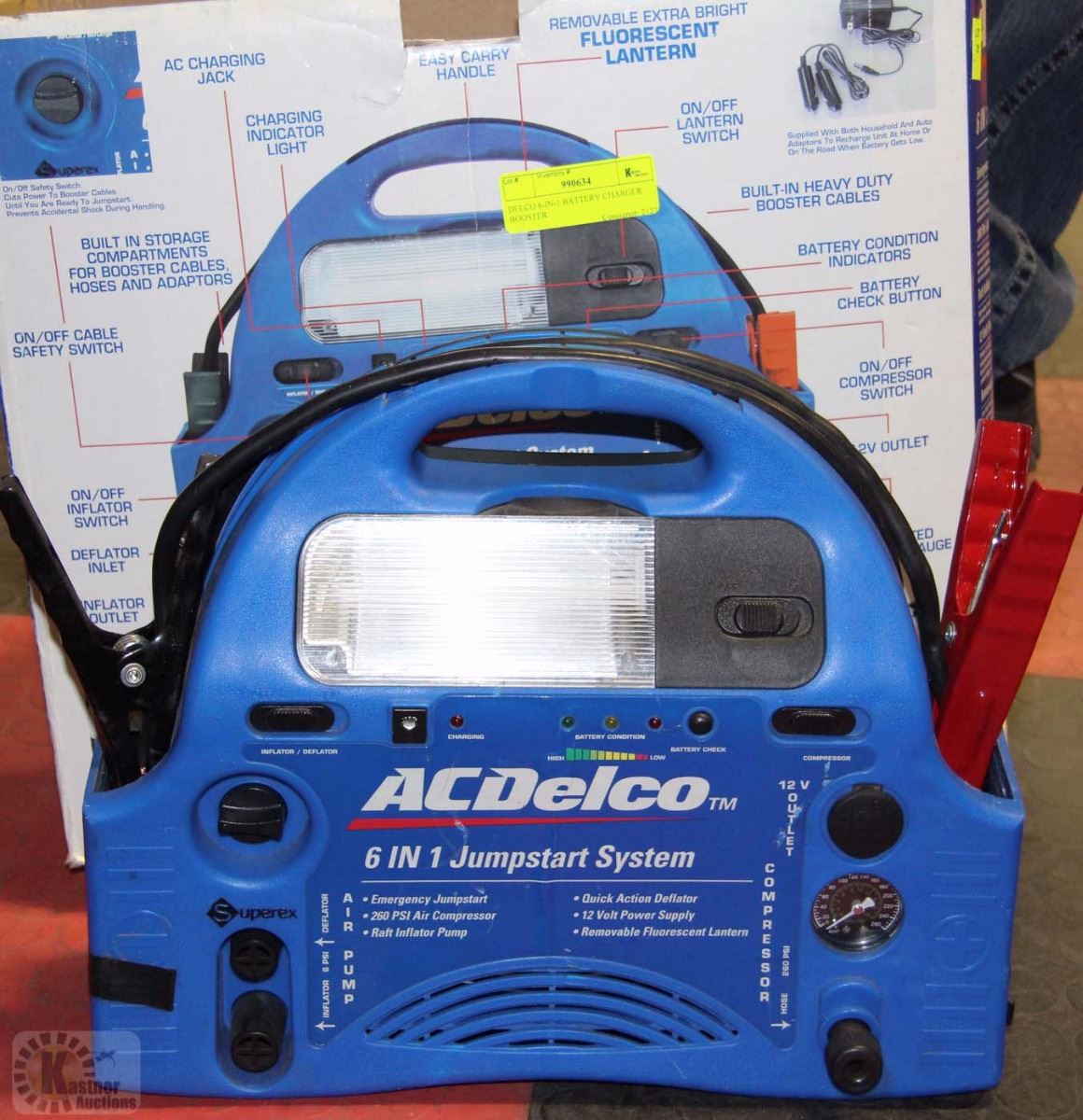 AC DELCO 6IN1 BATTERY CHARGER BOOSTER