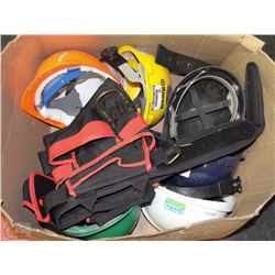NEW HUSKY TOOL BELT W/ 6 HARD HATS