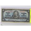 Image 1 : 1937 CANADIAN $5 DOLLAR BILL