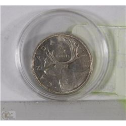 1962 CANADIAN 25 CENT COIN