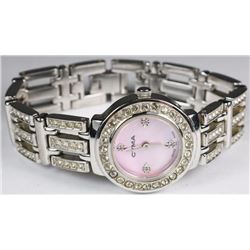 SWISS MADE CYMA DIAMOND BEZEL & BRACELET WATCH