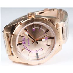 NEW DIESEL 44MM ROSE GOLD TONE QUARTZ MEN WATCH