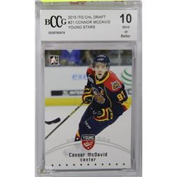 CONNOR MCDAVID 2015 C.H.L CARD 10 MINT OR BETTER