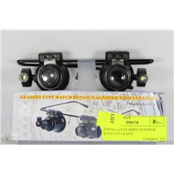 JEWELLERS GLASSES 20 POWER WITH LED LIGHTS