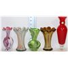 Image 1 : FLAT OF ART GLASS VASES
