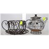Image 1 : TEAPOT AND CUP METAL PLANT HOLDERS