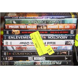 LOT OF 10  ASSORTED DVD MOVIES