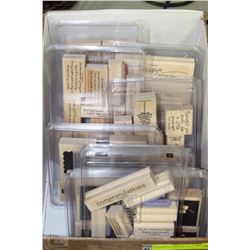 BOX W/NEW SCRAPBOOKING STAMPS