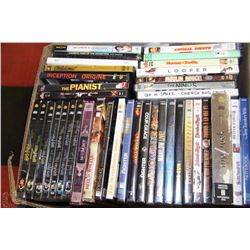 BOX W/OVER 40 DVD MOVIES INCL. SOME