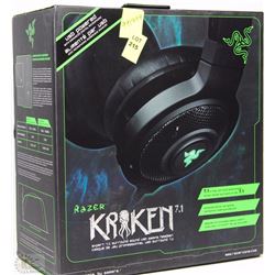 RAZER KRAKEN 7.1 BLACK HEADBAND HEADSETS. COMPARABLE AT MSRP 144.99 AT RAZORONE.COM