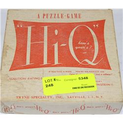 VINTAGE HI-Q PUZZLE GAME