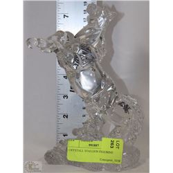 CRYSTAL STALLION FIGURINE 8" HIGH