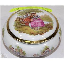 HAND PAINTED BAVARIAN TRINKET DISH