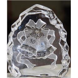 50TH ANNIVERSARY CRYSTAL ORNAMENT