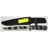 Image 1 : BLACK/GREY CAMO KNIFE W/7 INCH BLADE -