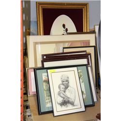 ESTATE COLLECTION OF FRAMED OIL ON CANVASES,PRINTS