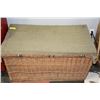 Image 1 : 1940'S BELGIAN WICKER TRAVEL TRUNK