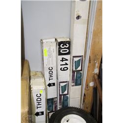 SET OF SIX NEW ASSORTED SIZED WINDOW AWNINGS