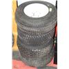 Image 1 : LOT OF 4- TURF KING TIRES AND RIMS