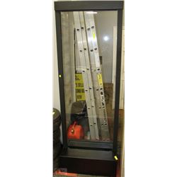 7 FOOT METAL AND GLASS WATERFALL WITH PUMP