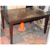 Image 1 : RECTANGULAR WOOD TONE KITCHEN TABLE (SCRATCHES) **