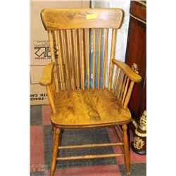 VINTAGE WOODEN ARM CHAIR