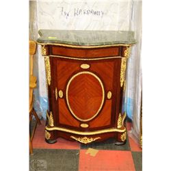 EGYPTIAN MARBLE TOP LOCKABLE STORAGE CABINET