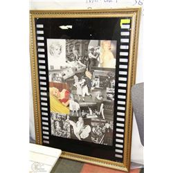 CUSTOM MARILYN MONROE COLLAGE ON FILM ROLL FRAMED