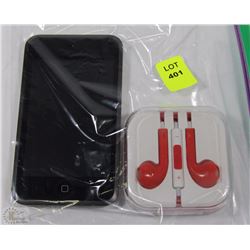 APPLE 16GB IPOD TOUCH WITH NEW HEADPHONES