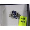 Image 1 : KARIS STS RING WITH BLUE GEMSTONES SIZE 7
