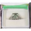 Image 1 : HARRIS COLOR GREEN AMETHYST 5.25CTS RING