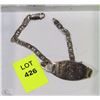 Image 1 : 925 STERLING ITALY MEDICAL BRACELET