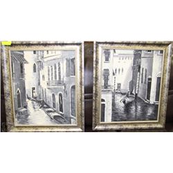 PAIR OF OIL ON CANVAS VENICE PAINTINGS