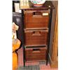 Image 1 : 3 DRAWER CABINET/STORAGE UNIT W/WICKER STYLE FRONT