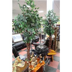 LOT OF 2 ARTIFICAL PLANTS BOTH 6FT TALL