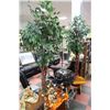 Image 1 : LOT OF 2 ARTIFICAL PLANTS BOTH 6FT TALL