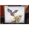Image 1 : OIL ON CANVAS EAGLE PAINTING SIGNED VINCENT