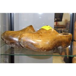 PAIR OF WOODEN SHOES