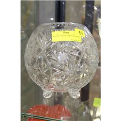 PINWHEEL FOOTED CRYSTAL BOWL